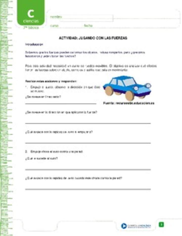Jugando con las fuerzas Jugando con las fuerzas