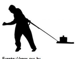 Fuerza hombre tirando objeto Fuerza hombre tirando objeto