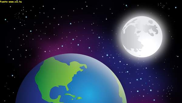 Imagen de la tierra y la luna Imagen de la tierra y la luna