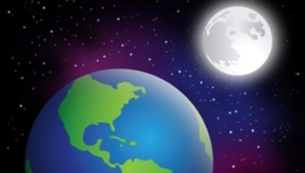 Imagen de la tierra y la luna Imagen de la tierra y la luna