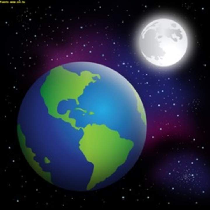 Imagen de la tierra y la luna Imagen de la tierra y la luna