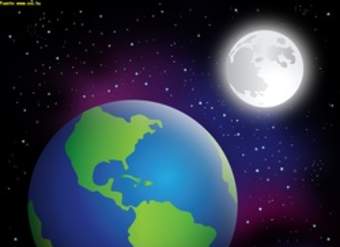 Imagen de la tierra y la luna Imagen de la tierra y la luna