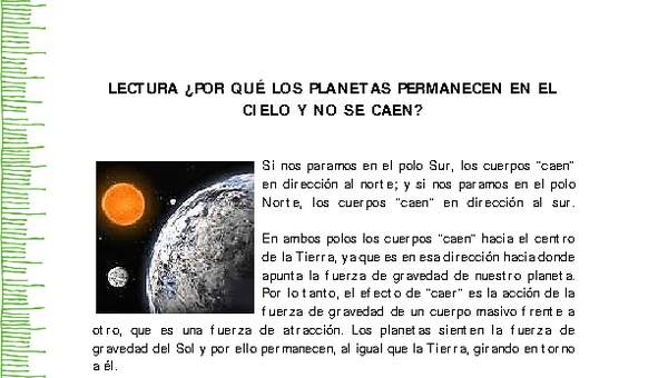 ¿Por qué los planetas permanecen en el cielo y no se caen? ¿Por qué los planetas permanecen en el cielo y no se caen?