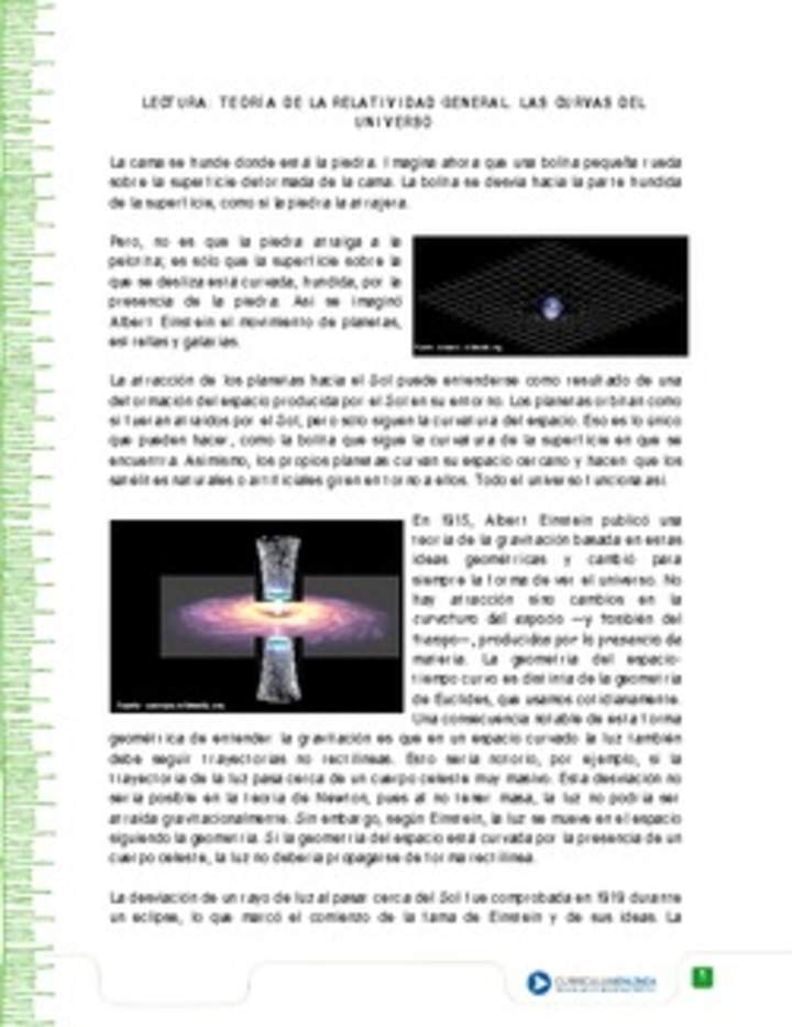 Teoría de la relatividad Teoría de la relatividad