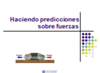 Haciendo predicciones sobre las fuerzas Haciendo predicciones sobre las fuerzas