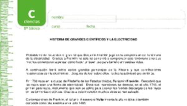 Historia de grandes científicos y la electricidad Historia de grandes científicos y la electricidad