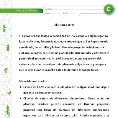 El sistema solar El sistema solar