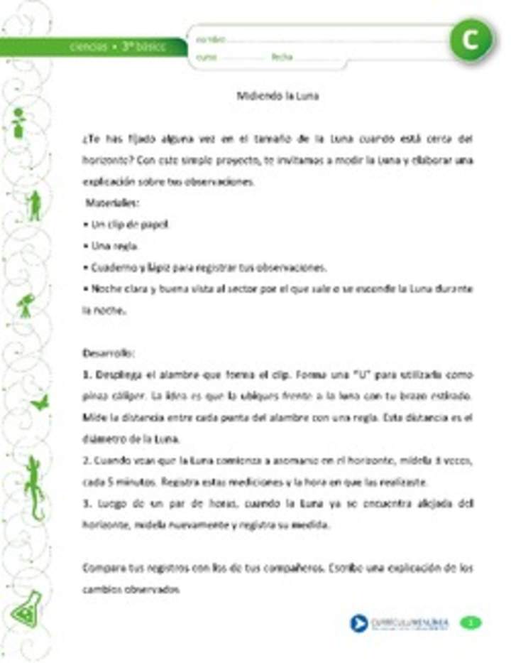 Midiendo la Luna Midiendo la Luna