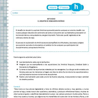 El desafío de descubrir América El desafío de descubrir América