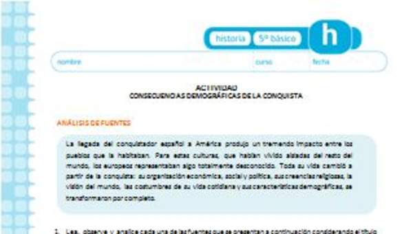 Consecuencias demográficas de la conquista Consecuencias demográficas de la conquista