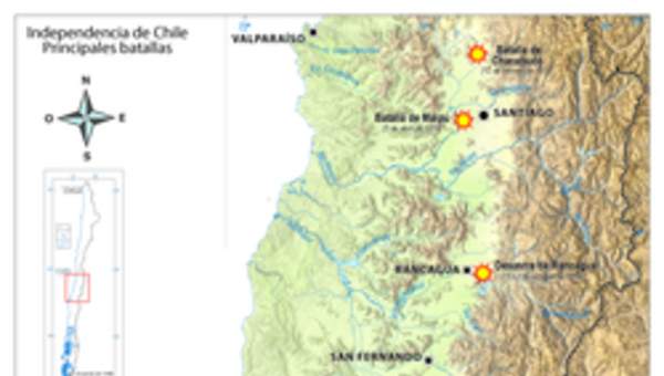 Independencia de Chile. Principales batallas Independencia de Chile. Principales batallas