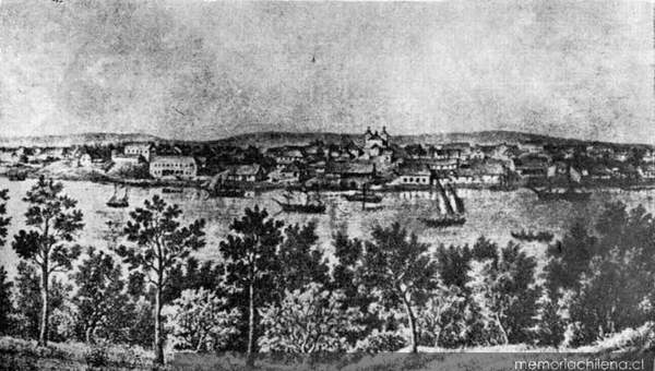 Valdivia en 1862 Valdivia en 1862
