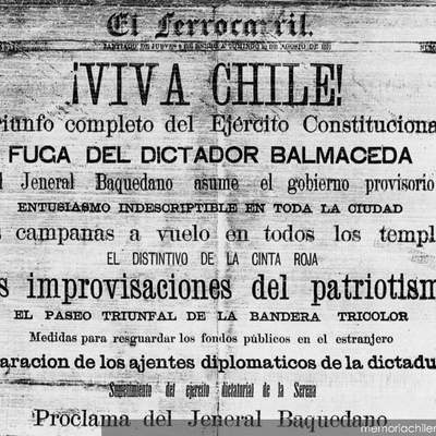 Diario fin Guerra Civil 1891 Diario fin Guerra Civil 1891
