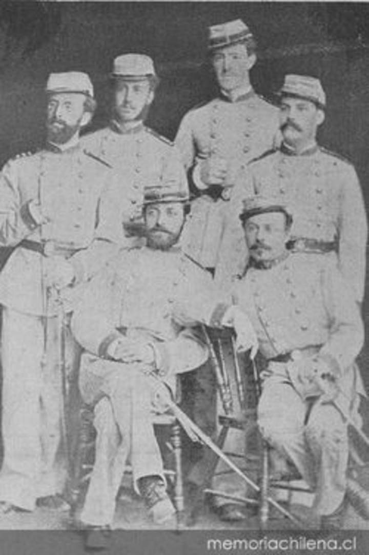 Oficiales chilenos en Guerra del Pacífico Oficiales chilenos en Guerra del Pacífico