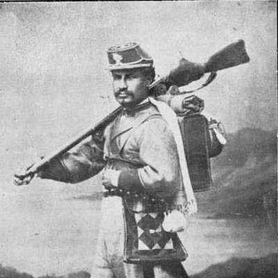 Soldado boliviano en Guerra del Pacífico Soldado boliviano en Guerra del Pacífico