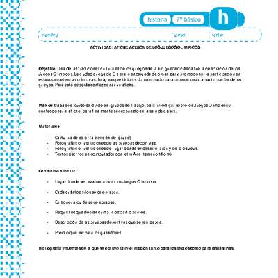 Afiche acerca de los Juegos Olímpicos Afiche acerca de los Juegos Olímpicos