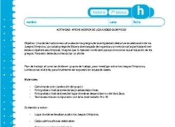 Afiche acerca de los Juegos Olímpicos Afiche acerca de los Juegos Olímpicos