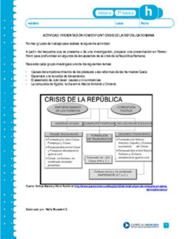 Crisis República Romana Crisis República Romana