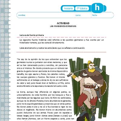 Características de los germanos Características de los germanos