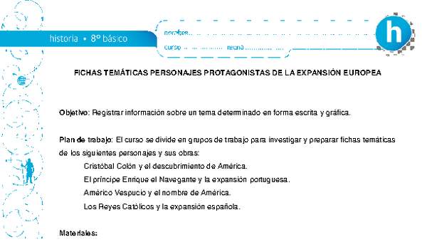 Fichas expansión europea Fichas expansión europea