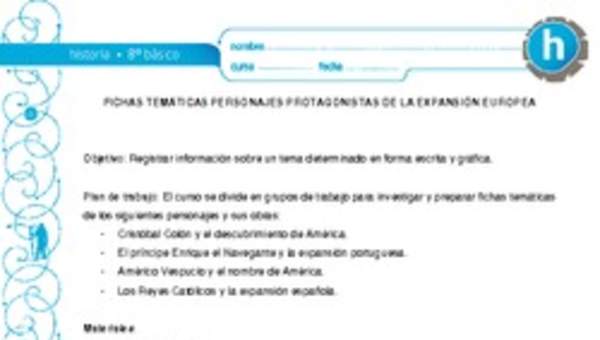 Fichas expansión europea Fichas expansión europea