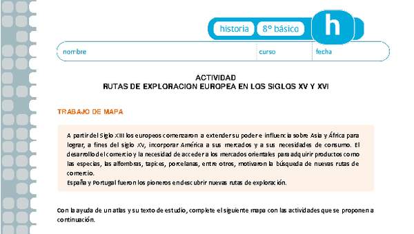 Ruta de los exploradores Ruta de los exploradores