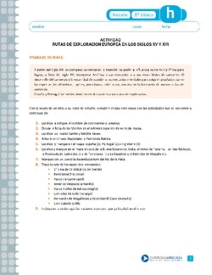 Ruta de los exploradores Ruta de los exploradores