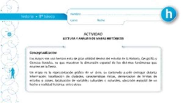 Lectura y análisis de mapa histórico Lectura y análisis de mapa histórico
