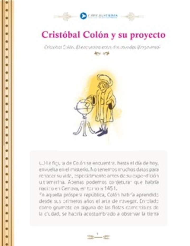 Cristóbal Colón y su proyecto Cristóbal Colón y su proyecto