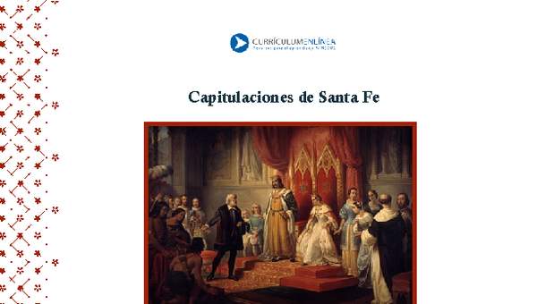 Capitulaciones de Santa Fe Capitulaciones de Santa Fe