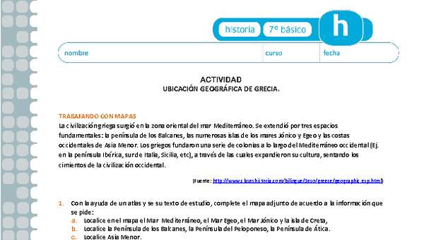 Ubicación geográfica de Grecia Ubicación geográfica de Grecia