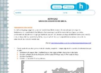 Ubicación geográfica de Grecia Ubicación geográfica de Grecia