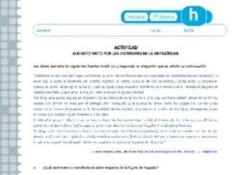 Augusto visto por los escritores de la antigüedad Augusto visto por los escritores de la antigüedad