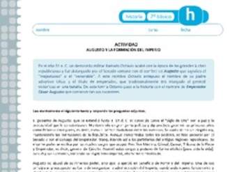 Augusto y la formación del Imperio Augusto y la formación del Imperio