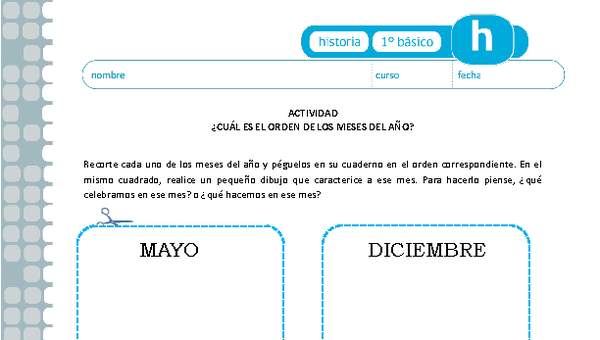 ¿Cuál es el orden de los meses del año? ¿Cuál es el orden de los meses del año?