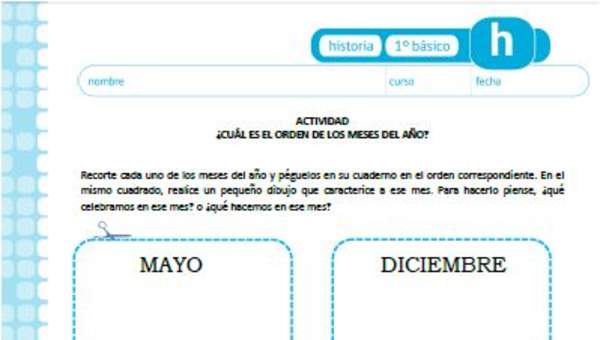 ¿Cuál es el orden de los meses del año? ¿Cuál es el orden de los meses del año?