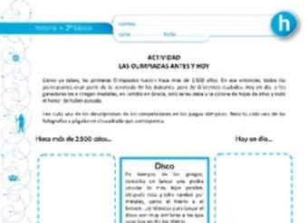 Las Olimpiadas antes y hoy Las Olimpiadas antes y hoy