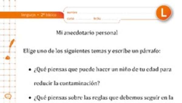 Anecdotario personal Anecdotario personal