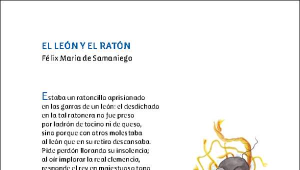 El león y el ratón El león y el ratón