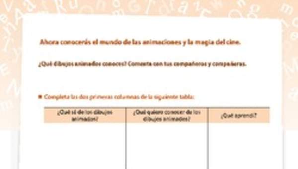 Comprensión dibujos animados Comprensión dibujos animados