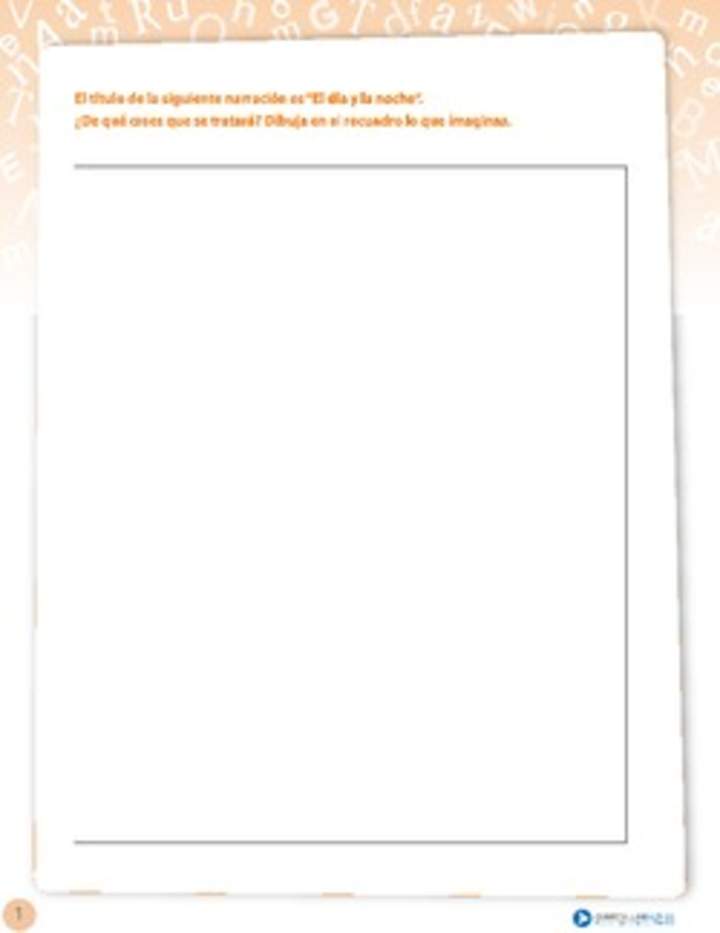 Comprensión día y noche Comprensión día y noche