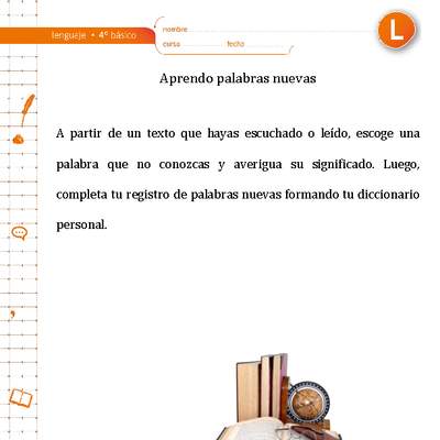 Aprendo palabras nuevas Aprendo palabras nuevas