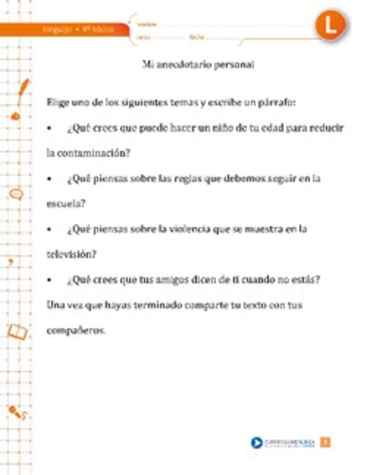 Anecdotario personal Anecdotario personal