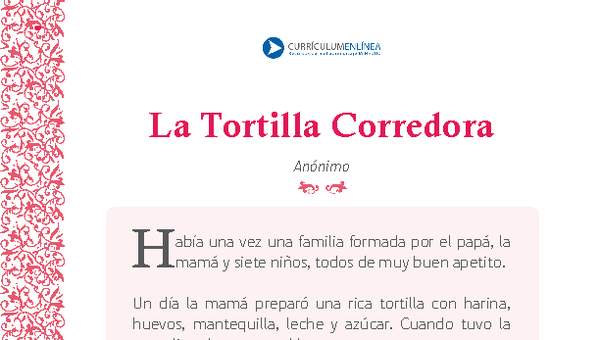 La tortilla corredora La tortilla corredora