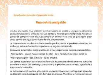 La nutria amigable La nutria amigable
