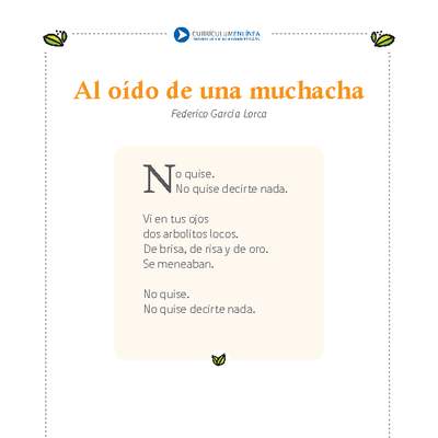 Al oído de una muchacha Al oído de una muchacha