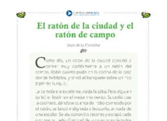 El ratón de ciudad y el ratón de campo El ratón de ciudad y el ratón de campo