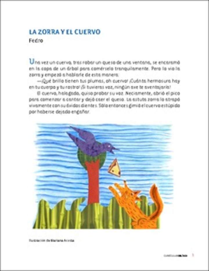 La zorra y el cuervo La zorra y el cuervo