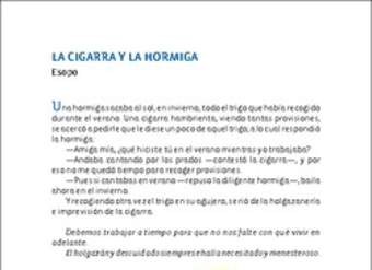 La cigarra y la Hormiga La cigarra y la Hormiga