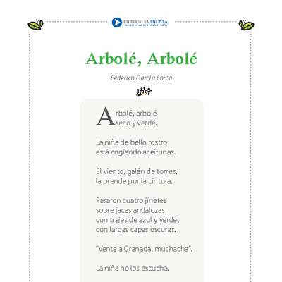 Arbolé, arbolé. Arbolé, arbolé.